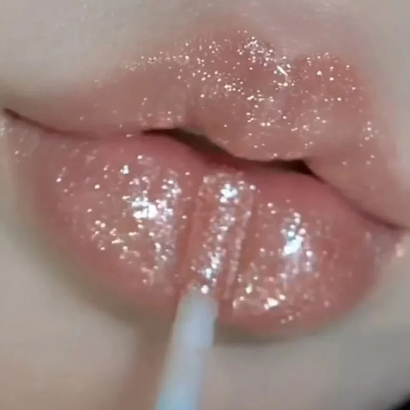Brilho Labial Diamante Pérola À Prova D'água Brilhante Coreano Sexy Maquiagem