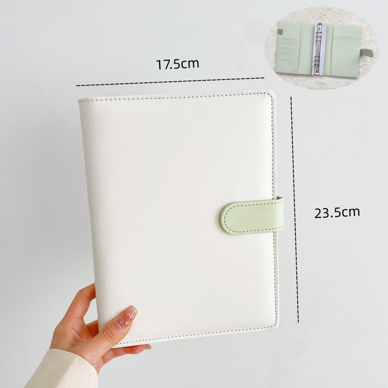 Steve PU Verde Claro A5 Binder Álbum Fotográfico Coleção De