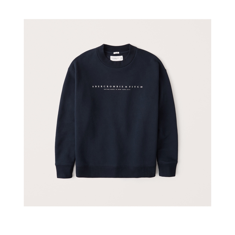 Abercrombie & fitch hollister Sweatshirt Sweatshirt de manga comprida  masculina Sweatshirt de manga comprida Barriga de tecido clássico estilo  2024 Novo Estilo