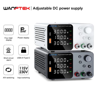 Wanptek Fonte De Alimentação DC De Laboratório Ajustável 30V 10A 60V 5A Para Carga De Reparo Telefônico Da Bancada Do De Bateria