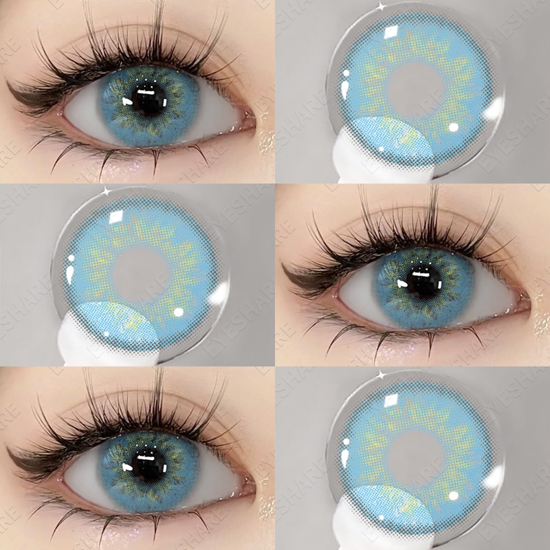 Martini 1 par de lentes de contato coloridas para os olhos Menina russa  Lentes azuis Monet Lentes de olhos verdes Lentes Naturais Lentes da Moda