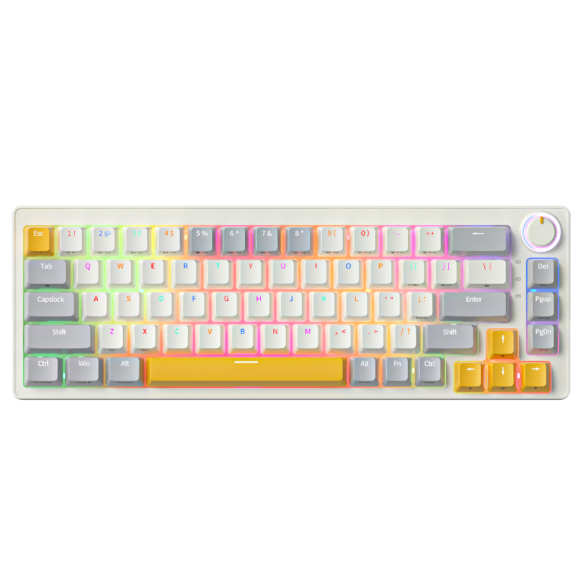 ZIFRIEND ZA68 RGB Teclado Mecânico Hotswap Pink Purple Interruptor Linear Personalizado ZIFRIEND ZA68 RGB Teclado Mecânico Hotswap Pink Purple Interruptor Linear Personalizado