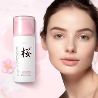 LAIKOU Japão Sakura Niacinamida Soro Apertar Poros Até Tom De Pele Linhas Finas Lisas 30ml em Oferta na Shopee