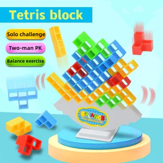 16PCS/32PCS/48PCS/64PCS Crianças tetris blocos de construção brinquedos ensino precoce jogo de equilíbrio