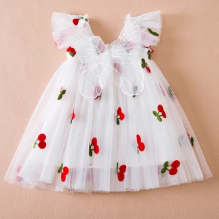 NNJXD Vestido De Bebê Para Meninas De 1 Aniversário Verão Sling Tulle Festa Casual Princesa