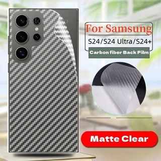 Película Protetora De Fibra De Carbono Transparente Para Samsung Galaxy S24 S24 + S24 Ultra 5G Tela Traseira