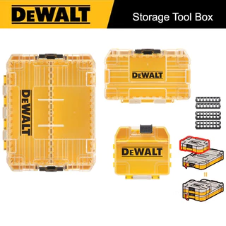 DEWALT Caixa De Ferramentas De Armazenamento Original Combinada Empilhável Peças De Perfuração