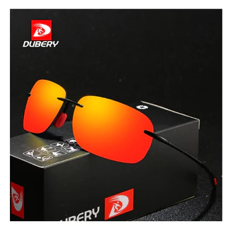 Dubery131 Novo Estilo Europeu Americano de Ciclismo Esportivo UV400 Óculos de Sol Square Outdoor Night Vision Homens