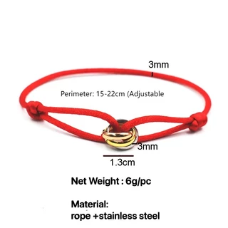 Bracelete De Aço Inoxidável Clássico Pulseiras De Fivelas De 3 Cores