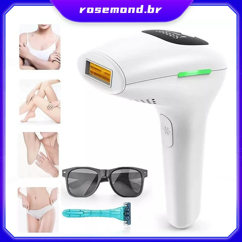 999999 Depilador A Laser Permanente IPL 8 Níveis Elétrico Indolor