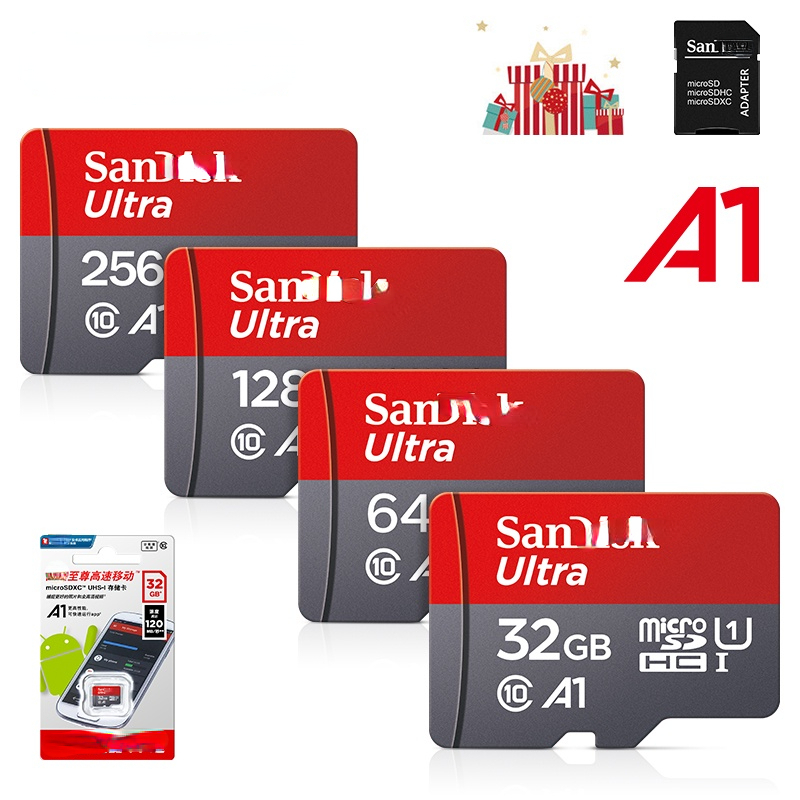128GB 256GB 512GB 1024GB 1TB 100MB/s A1 Cartões De Memória Cartão De Câmera 4GB 8GB 16GB 32GB 64GB Micro SDcard Classe 10 Flash UHS-1 Microsd TF/SD