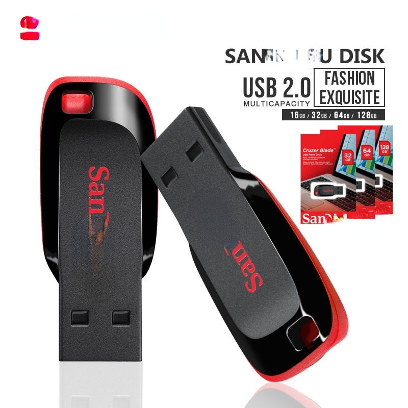 Flash USB 64GB 128GB 256GB 2.0 CZ50 Memória De Disco 16GB 8GB 4GB Pen Drive 32GB