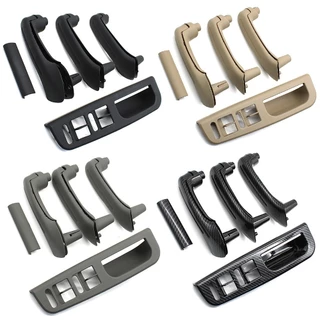 LHD Fibra De Carbono Dianteira De Traseira Esquerda Direita Substituição Do Conjunto De Puxadores Para Volkswagon VW Bora Golf 4 MK4 Jetta 1999-2004