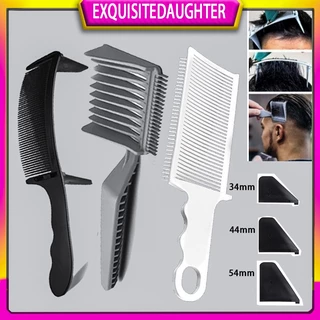 3 Pcs/Set Guia De Penteadeiras De Corte De Cabelo Plano Espessamento Ergonômico Profissional Portátil Arredondado Para Barbeiro De Salão
