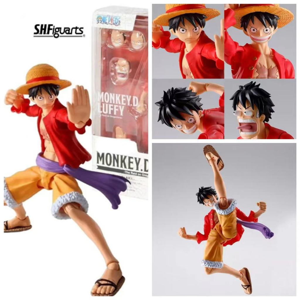 Articulado One piece Luffy Ace Zoro action figure boneco figma SHF ...