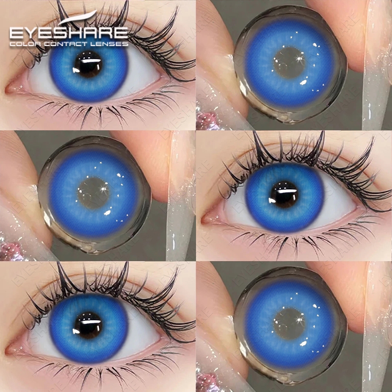 Lente De Contato Colorida Eyeshare Para Olhos Azul Lentes Colorful ...