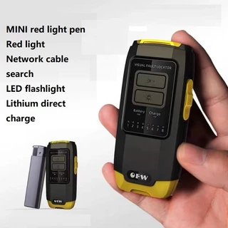 OFW Mini 15MW 15KM Localizador Visual De Falhas De Fibra Óptica FC/SC/ST Conector RJ45 Teste De Cabo Laser Óptico Vermelho VFL