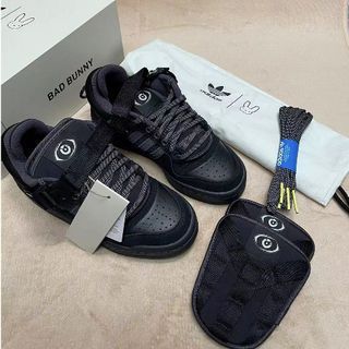 Popular Coelhinho mau coelhinho AD original FORUM LOW Back to School Coelhinho mau coelhinho antiderrapante Tênis de ponta baixa preto resistente ao desgaste