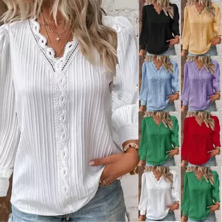 Blusa De Manga Longa De Moda Feminina De Outono Wome