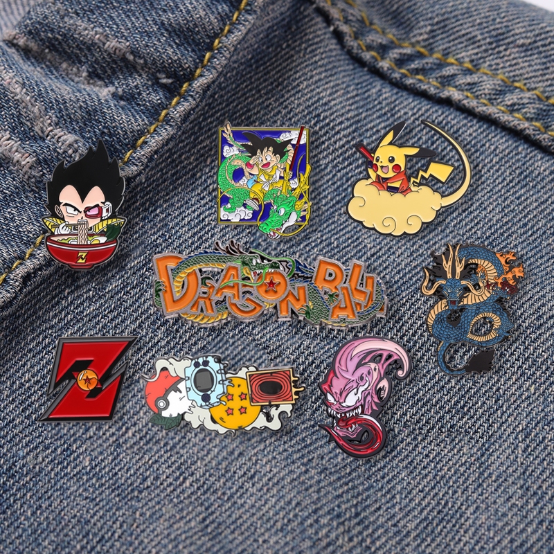 Anime Japonês " DRAGON BALL " Série Broche De Esmalte Filho Goku Somersault Cloud Backpack Badge Acessórios De Roupas Jóias De Presente Para Amigos