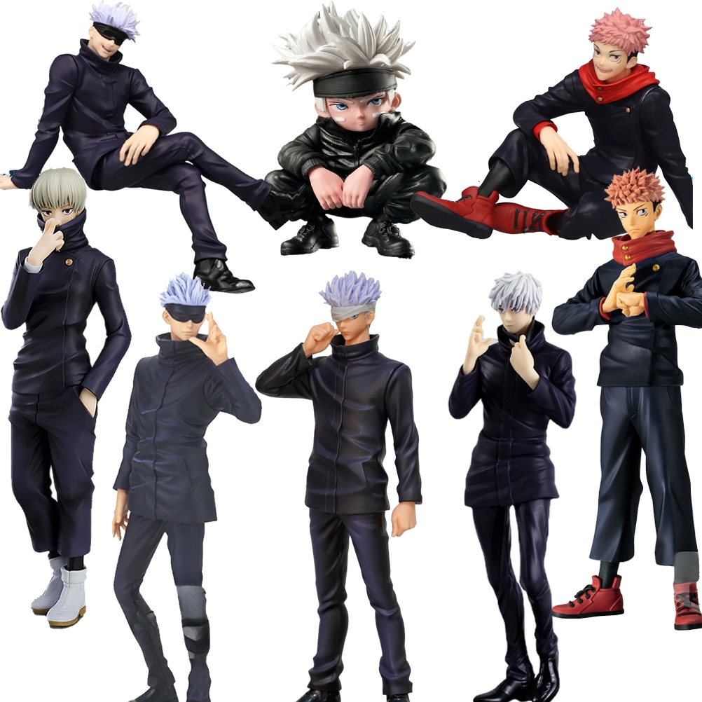 Figura De Ação Jujutsu Kaisen Gojo Satoru Yuji Itadori Modelo Ornamentos Boneca De Brinquedos