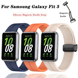Pulseira De Substituição De Bracelete De Silicone Para Samsung Galaxy Fit 3 Fivela Magnética Fit3