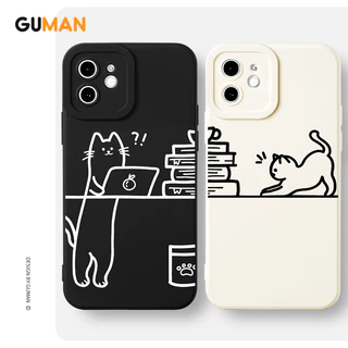 Conjunto de casal de silicone macio combinando bonito engraçado à prova de choque caso de telefone para 15 14 13 12 11 pro max se 2020 x xr xs ip 8 7 plus embalagem b239