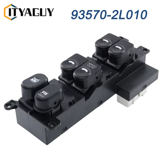 Botão Comando Vidro Porta Dianteira Esquerda Motorista AUTO DOWN Hyundai i30 93570-2L010 Chave De Controle Da Janela Dianteira Esquerda Do Carro Para 2008-2011 Hyundai I30 I30cw 935702L010 2L000
