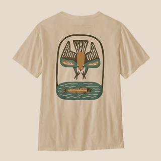 Patagônia Moda Masculina Nova Camiseta 100 % Algodão Casual Manga Curta 37731