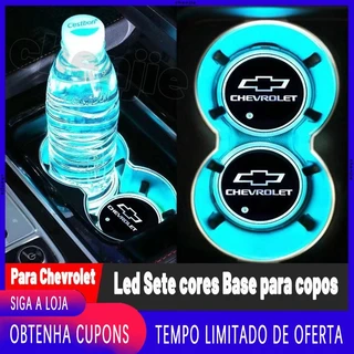 [Promo] Inteligente Led Sete cores Base para copos / Dazzle carro antiderrapante copos tapete copo tapetes decoração carro acessórios de carro Para Chevrolet丨Car Water Cup Pad For Chevrolet Sonic Celta Prisma Onix Cruze Montana Novo Spin Cobalt Tracker