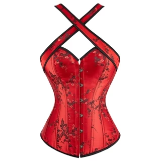 Espartilho Overbust Com Alças Para Mulheres Floral Renascentista Bodice Topo Plus Size