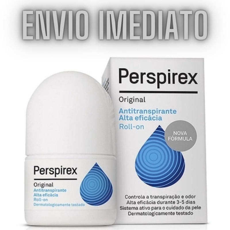 Perspirex Strong Forte 20ml antitranspirante oficial para hiperidrose sudorose intensa adeus bromidrose molhadeira pele seca