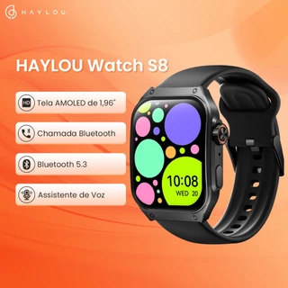 HAYLOU S8 SmartWatch Tela Curva AMOLED de 1,96