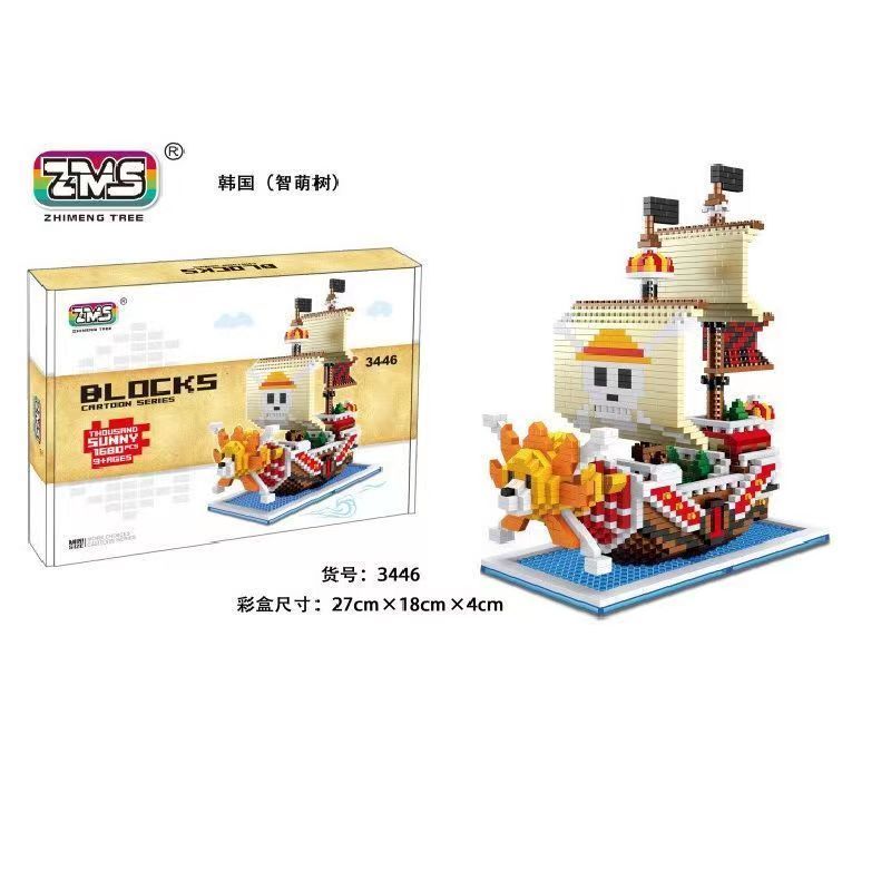 Brilho Solar One Piece Wanli No . Luffy Happy Sailboat Bloco