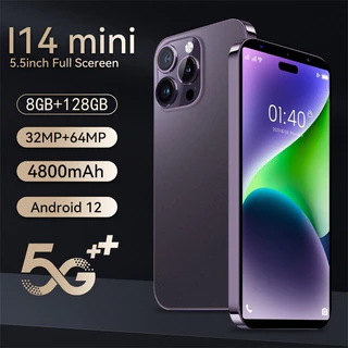 Celular O Smartphone 2024 I14 Mini 5,5 " É Disponível Para iPhone 8GB + 128GB