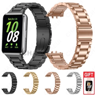 Bracelete Metálica De Aço Inoxidável Para Galaxy Fit 3