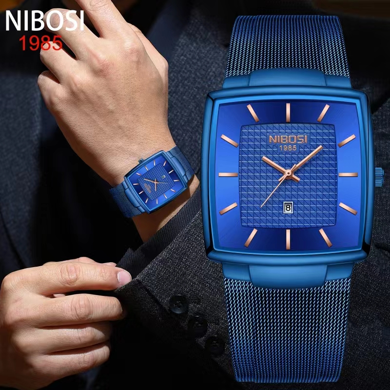 NIBOSI Relógio Masculino À Prova D'água Relógios De Pulso De