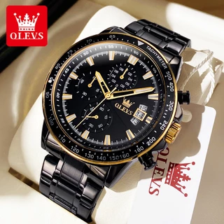 OLEVS Relógio Relogio Masculino Original À Prova D'água Movimento Quartzo Aço Inoxidável Para Homens Analógico Casual De Luxo TY705