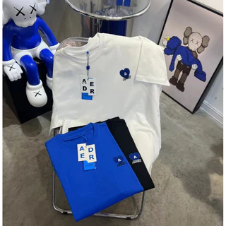 2024ss Bordado Estilo Básico🪡Letra Amor camiseta Homens Mulheres Verão Solto Puro Algodão Pescoço Redondo Casal de Manga Curta