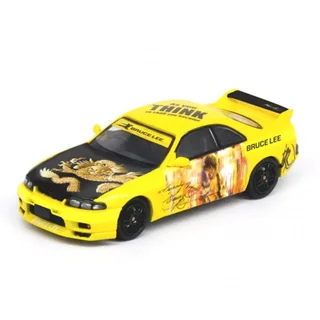 Inno64 IN64-R33-BRUCELEE 1/64 NISSAN SKYLINE GT-R R33 BRUCE LEE DIECAST Escala Modelo Carro