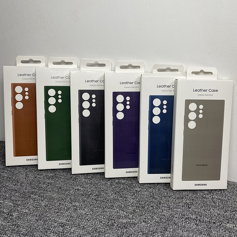 Estojo Completo Original De Couro Com Botões Laterais Metálicos Samsung Galaxy S24/S24 Plus ultra Protegido