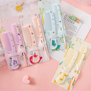 Conjunto De 2/Peças Pente De Desenho Animado Para Crianças Cabelo De Menina Com Dentes Finos E Cauda Pontiaguda