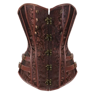Corpete Steampunk Corset Bustier Top Pirate Plus Tamanho Vintage Lace up Roupa Gótica De Halloween