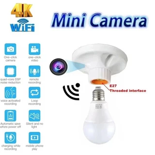 Mini Câmera Wifi Suporte De Lâmpada HD 1080P Home Hotel Segurança Teto De Sem Fio IP E27 Monitor Live Streaming