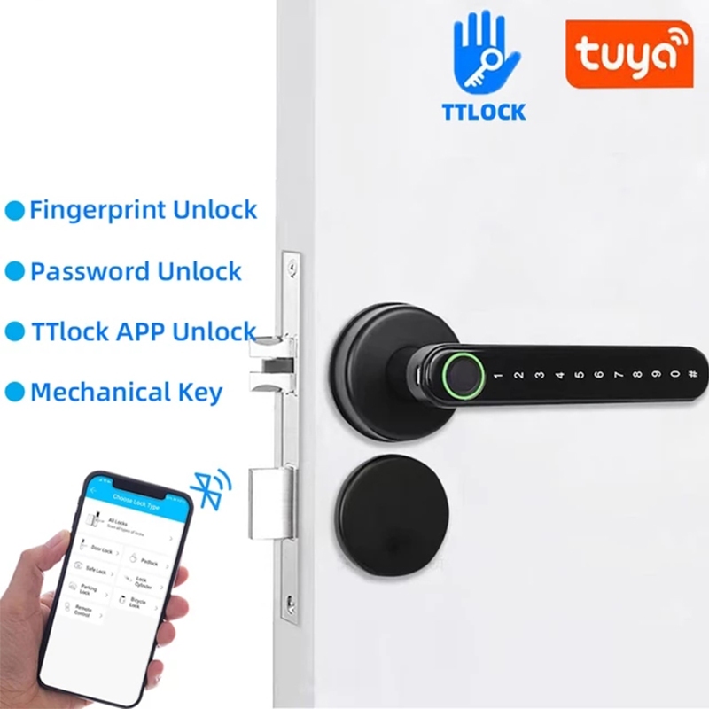 TTLock APP Smart fingerprint Lock Código De Senha Door Bluetooth ...