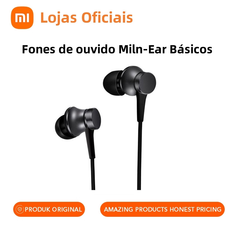 Fone De Ouvido Intra-Auricular Básico Para Xiaomi Mi