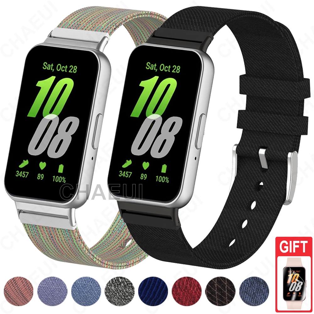Acessórios De Pulseira De Nylon Tecido Substituição Para Galaxy Fit 3