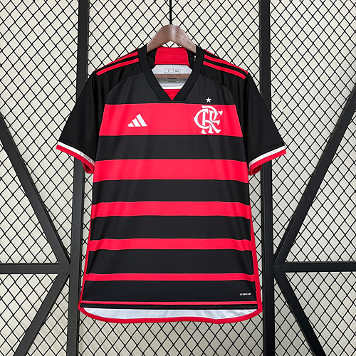 24-25 Flamengo Home Camisa de Futebol Masculino Tailândia 1: 1