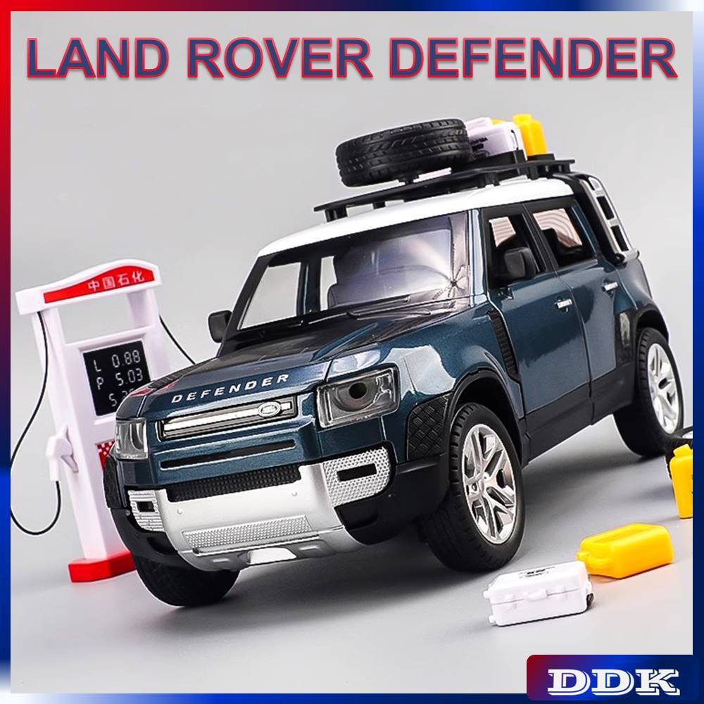 1 : 24 LAND ROVER DEFENDER Diecast Modelo Carro Liga Brinquedo Som