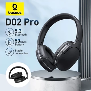 Fone De Ouvido Sem Fio Baseus Bowie D02 Pro de áudio espacial 3D Bluetooth 5.3 40mm driver dobrável sobre 70H